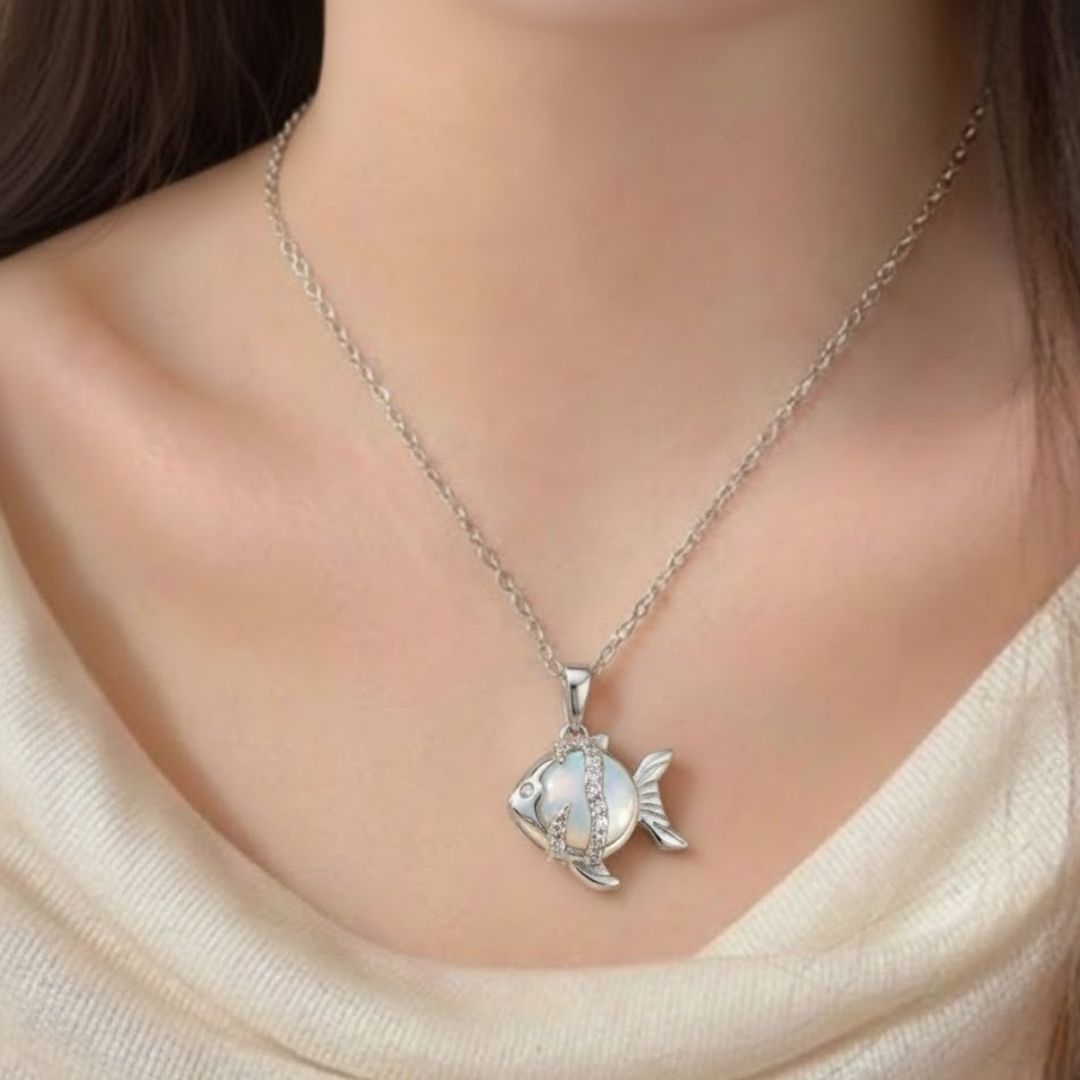 Oceanic Charm Fish Necklace