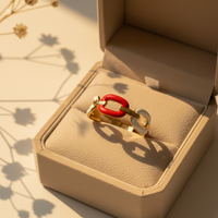 Carmine Winkle Ring