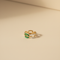 Dual Enamel Link Ring