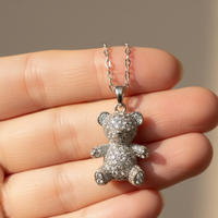 Sweetheart Teddy Bear Necklace