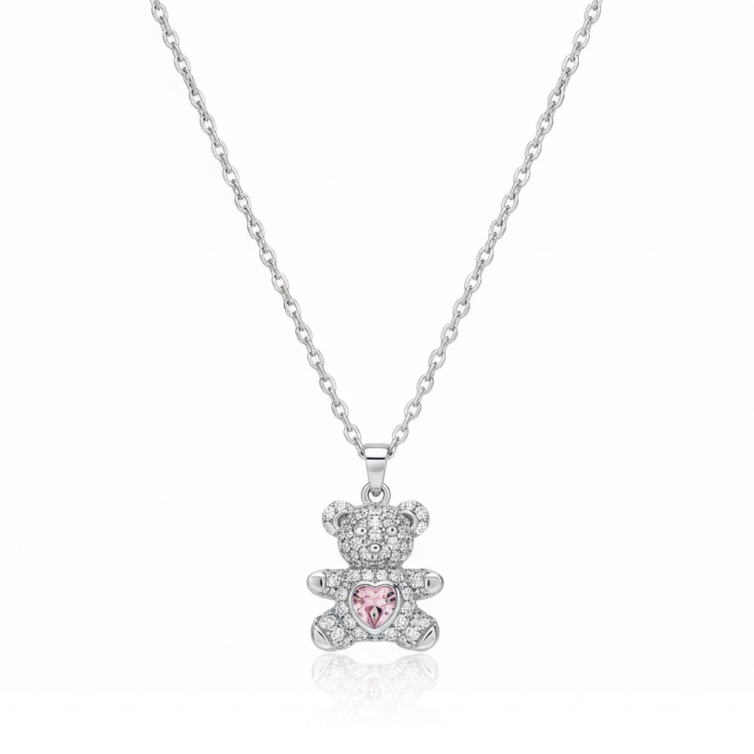 Sweetheart Teddy Bear Necklace