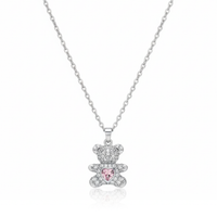 Sweetheart Teddy Bear Necklace