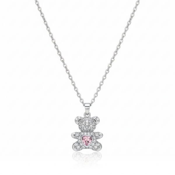 Sweetheart Teddy Bear Necklace