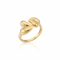 Twin Leaf Ring