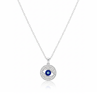 Round Cut Evil Eye Classic Zircon Elegance Necklace