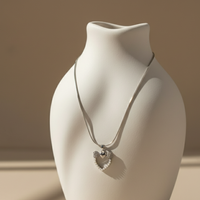 Silver Sweetheart Bow Necklace