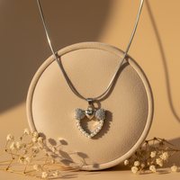 Silver Sweetheart Bow Necklace