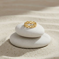 Braided Chain Link Ring