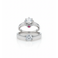 Silver Solitaire Ring
