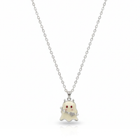 Playful Ghost Charm Necklace