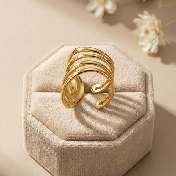Ripple Stacks Ring