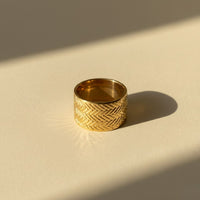 Herringbone Chevron Ring