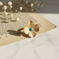 Turquoise Flower Ring