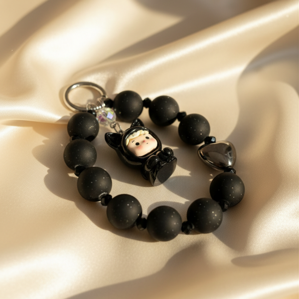 Blackie Buddy Mobile Charm