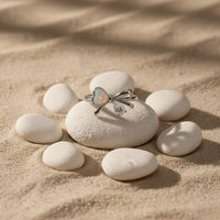 Dainty Ribbon Sparkle Ring