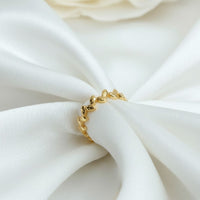 Gilded Leaflet Ring