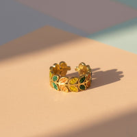 Bohemian Style Leaflet Ring
