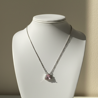 Triangular  Zircon Diamond Necklace