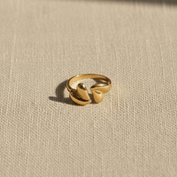 Twin Leaf Ring