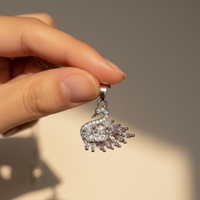 Amethyst Swan Necklace