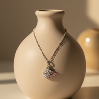 Amethyst Swan Necklace