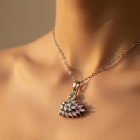 Amethyst Swan Necklace