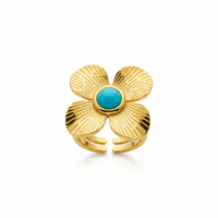 Turquoise Flower Ring