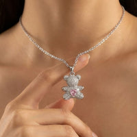 Sweetheart Teddy Bear Necklace