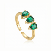 Verdant Teardrop Ring