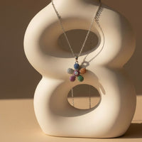 Multicolored Dainty Daisy Necklace