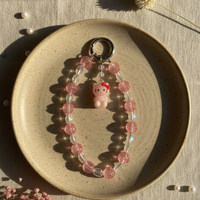 Pink Crystal Mobile Charm