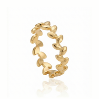 Gilded Leaflet Ring